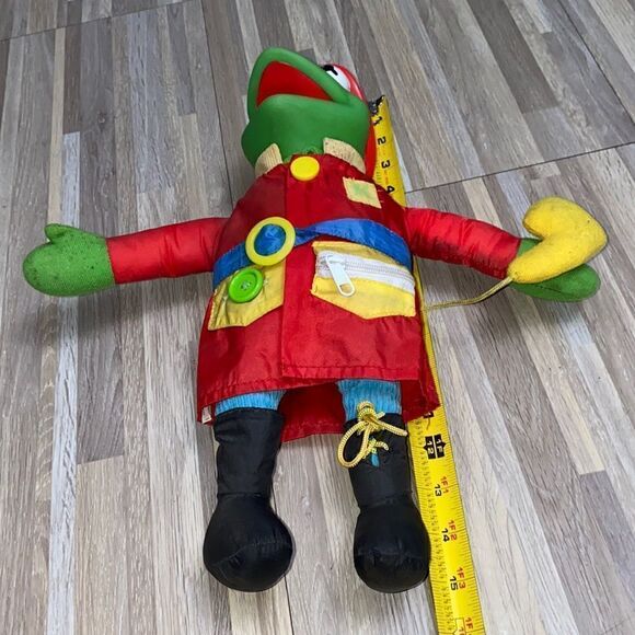 1990 Jim Henson Kermit the Frog Fireman Dress Me Plush Doll Mattel Arco muppets - Picture 14 of 15